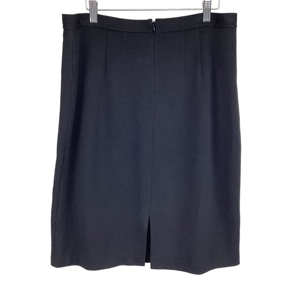 St. John Caviar Womens Black Wool Blend Pencil Skirt Size‎ 10 - Picture 6 of 7